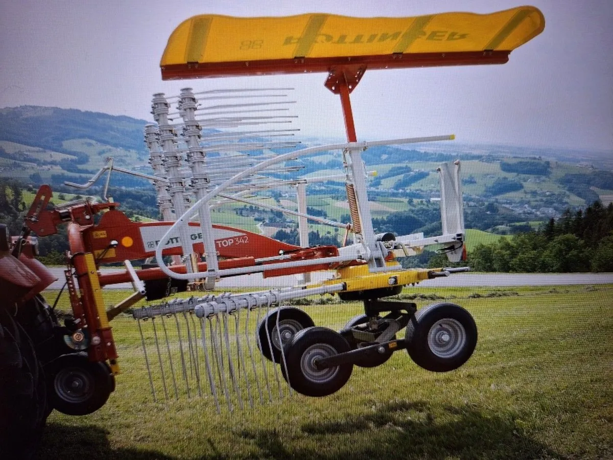NEW POTTINGER TOP 342 SINGLE ROTOR RAKE.0% FINANCE