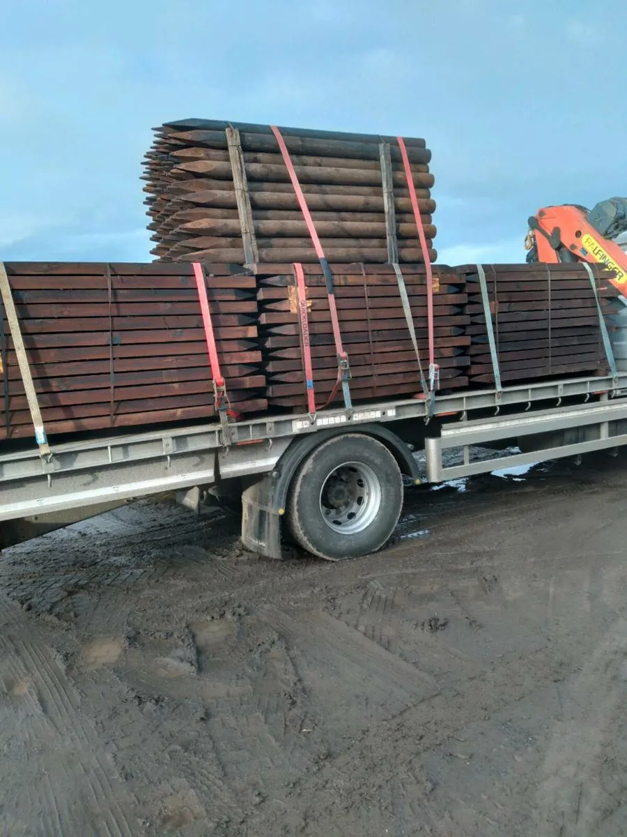 Fencing materials creosote limited supply.