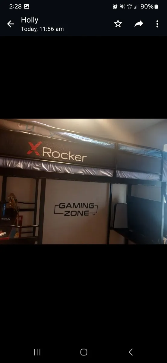 X Rocker Gaming Bunk Bed w/ shelving for sale in Co. Kerry for €250 on