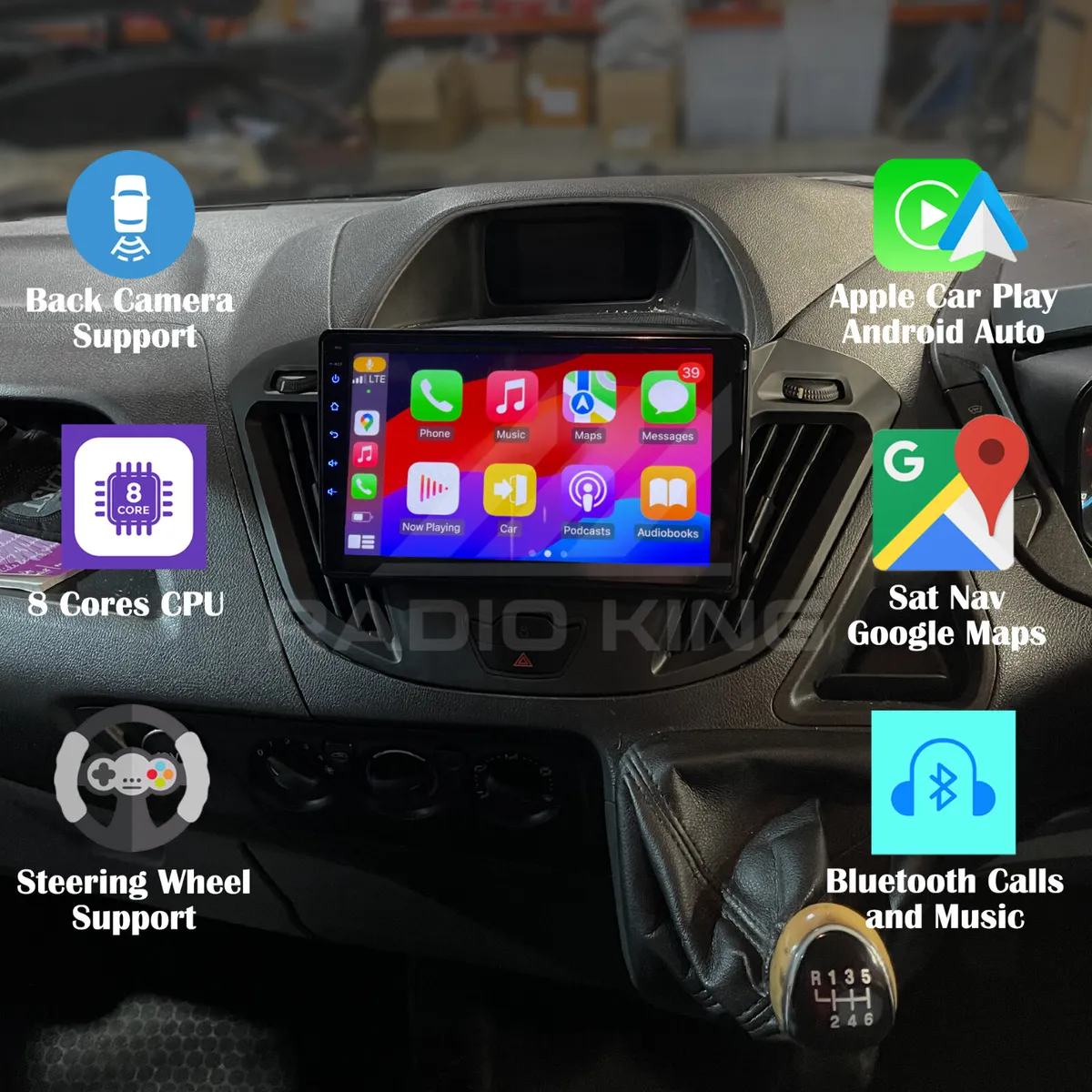 PREMIUM CARPLAY FORD TRANSIT ANDROID AUTO RADIO - Image 1