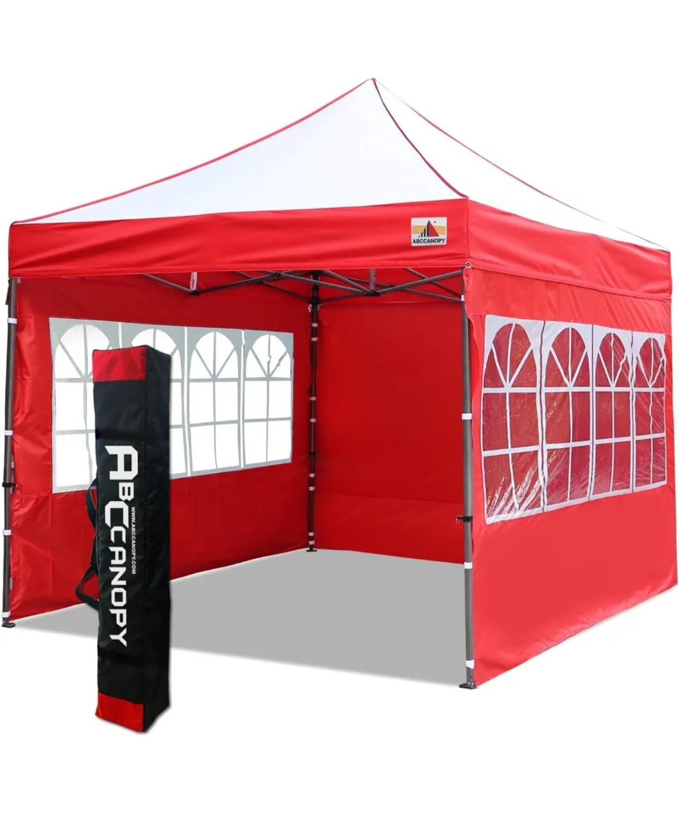 ABCCANOPY Pop Up Gazebo With Side Panels and Door