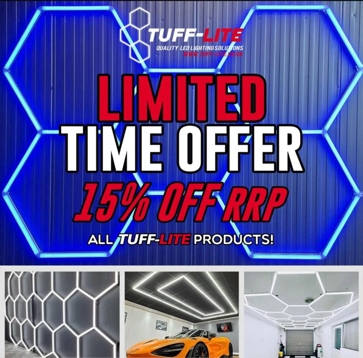 TUFF LITE FOR GYMS SALONS BARBERS GARAGE SHED - Image 1