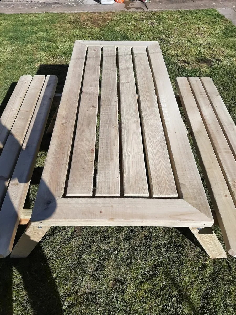 Picnic bench, picnic table , FREE DLIVERY - Image 2