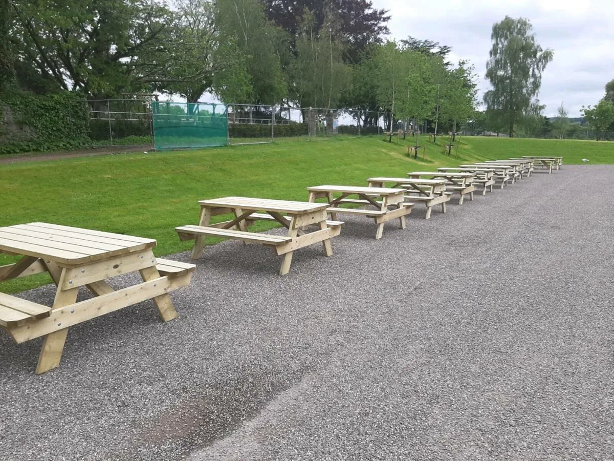 Heavy duty picnic benches - Image 2