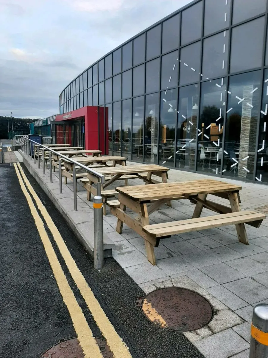 Heavy duty picnic benches - Image 3