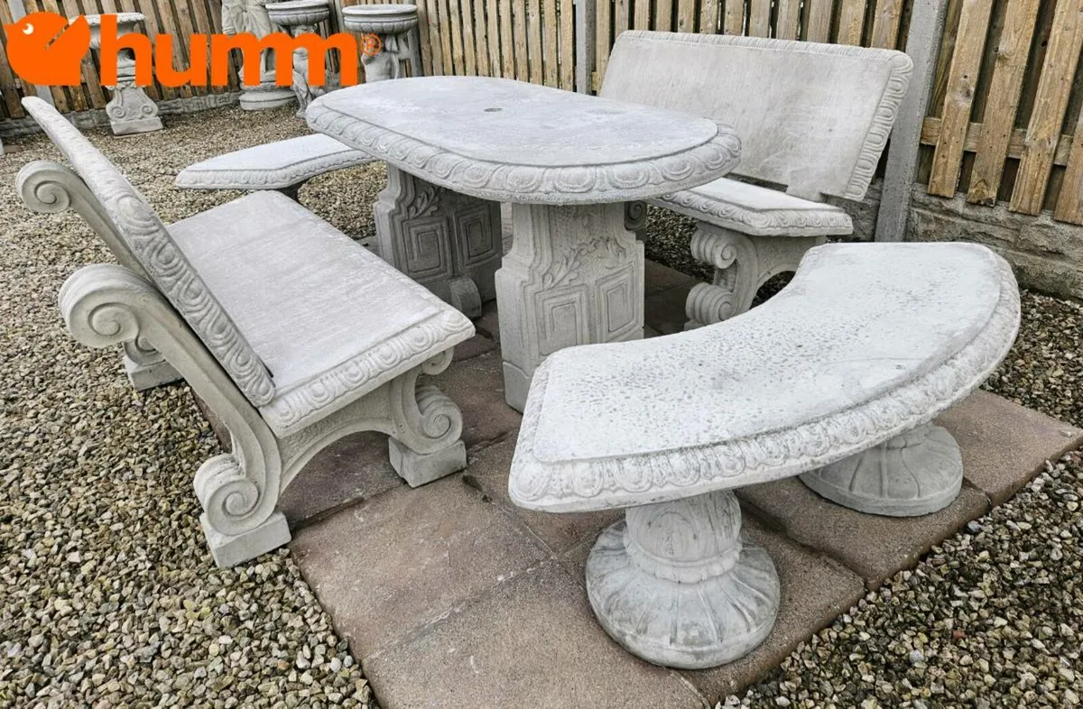 Solid Concrete Garden Furniture - Image 1