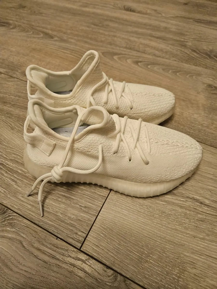 Yeezy white hot sale trainers