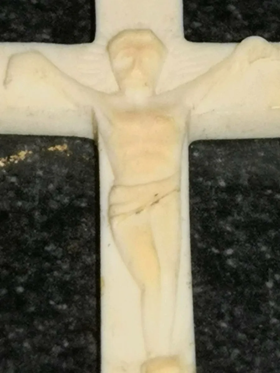 Antique ivory rosary beads and cross in box for sale in Co. Galway for