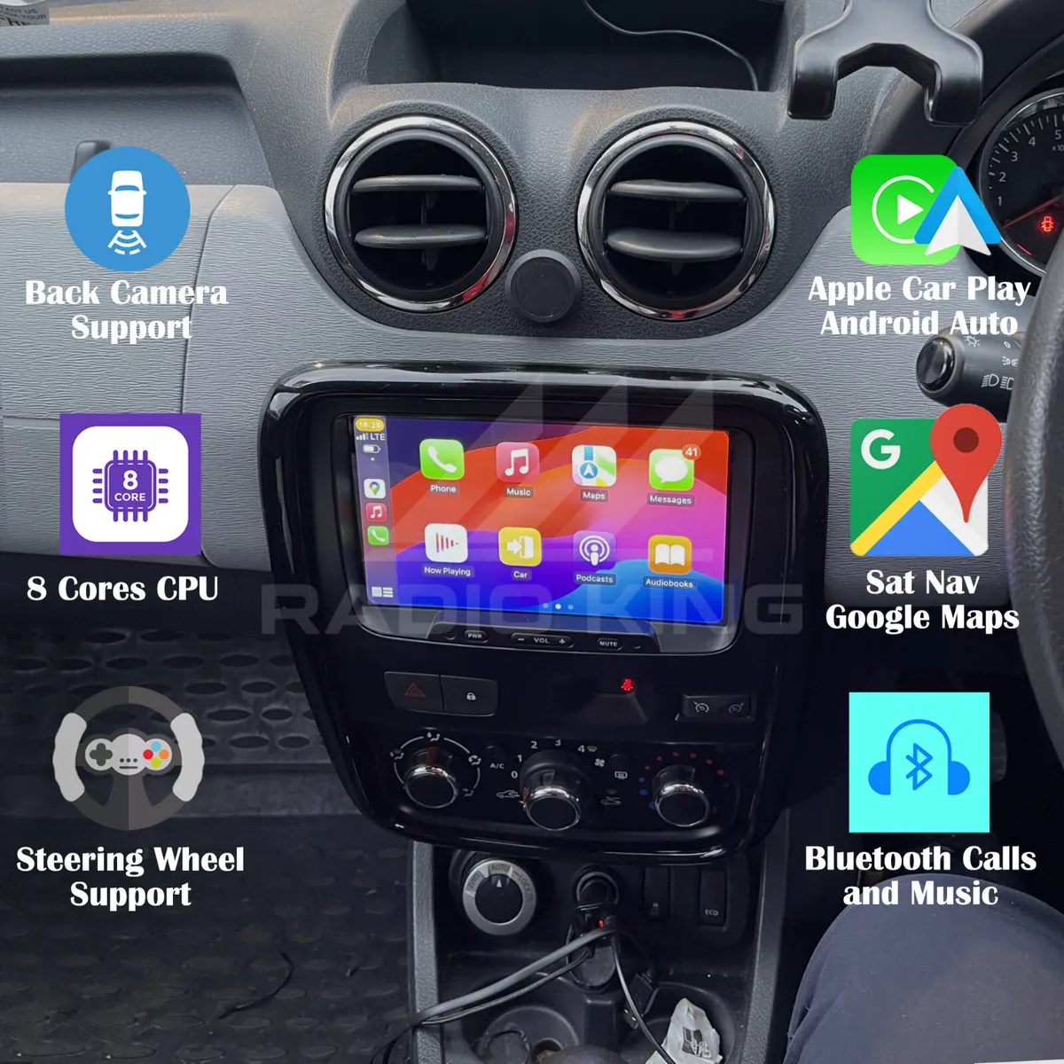 PREMIUM CARPLAY DACIA DUSTER ANDROID AUTO RADIO - Image 1