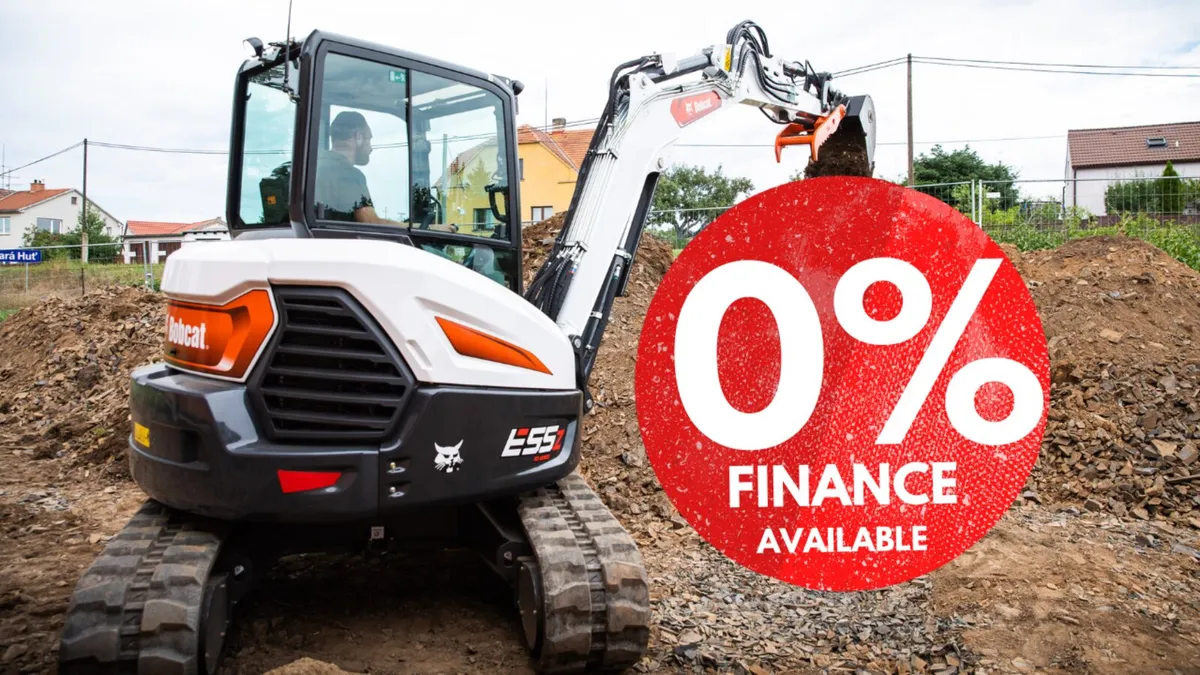 Bobcat E55z Mini Digger | 0% Finance Available - Image 1