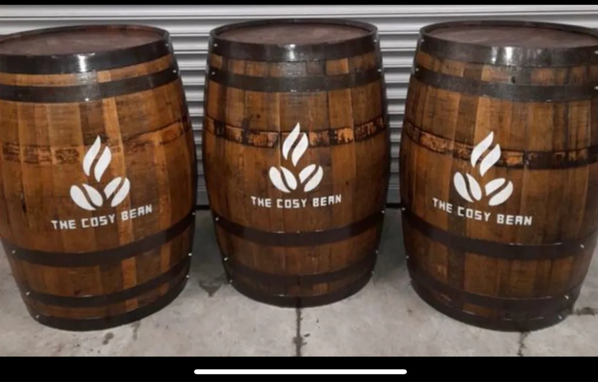 Oak whiskey barrels - planters etc - Image 2