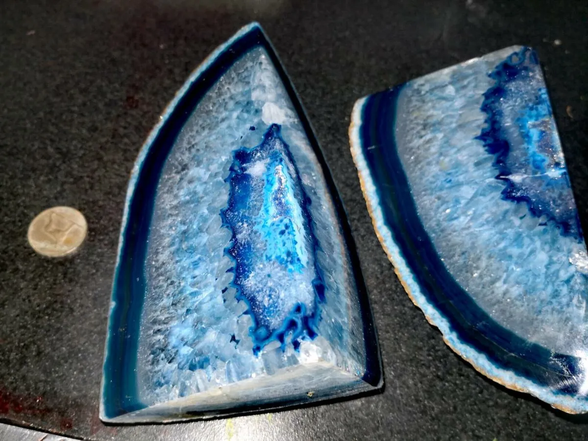 2 Stunning agate large pieces - Image 2