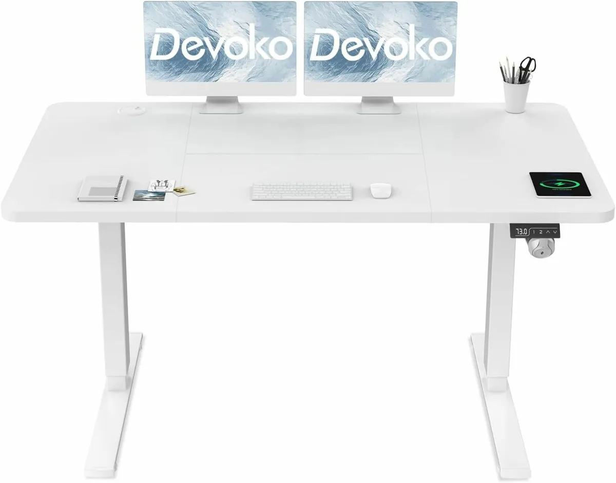 White deals rising desk