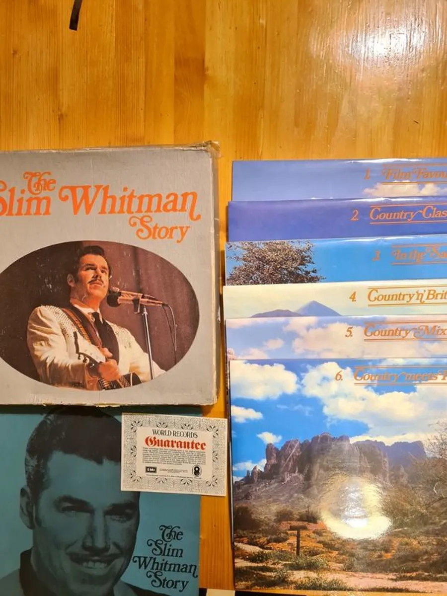 The Slim Whitman Story. 6 X Lp Box Set C/w With Sleves And Dustjackets In Very Good Condition.