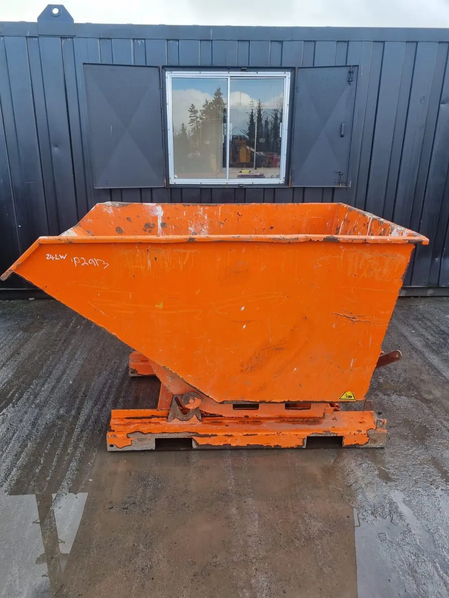 Forklift Tipping Skip - Image 1