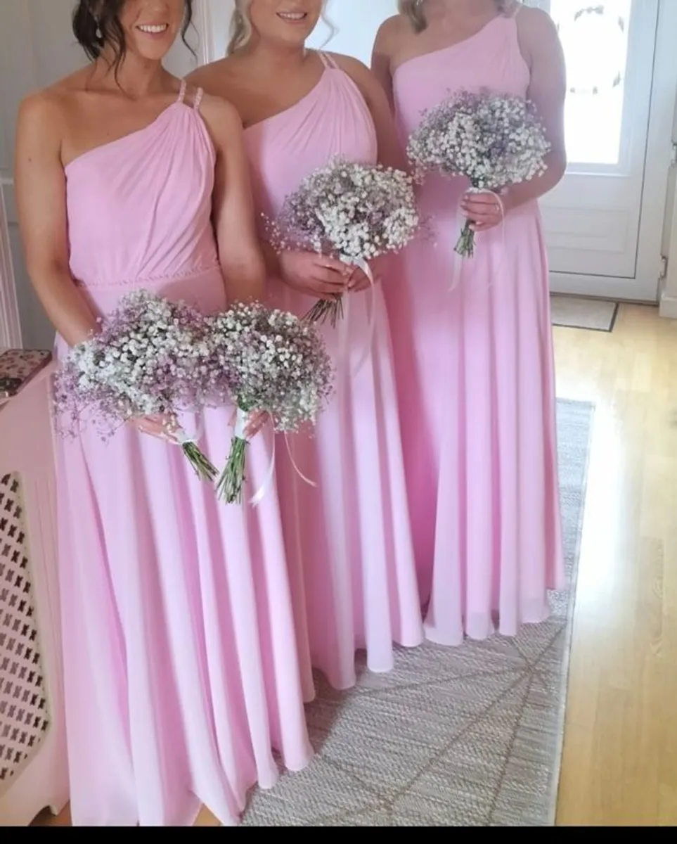 Bridesmaids Dresses , candy pink - Image 1