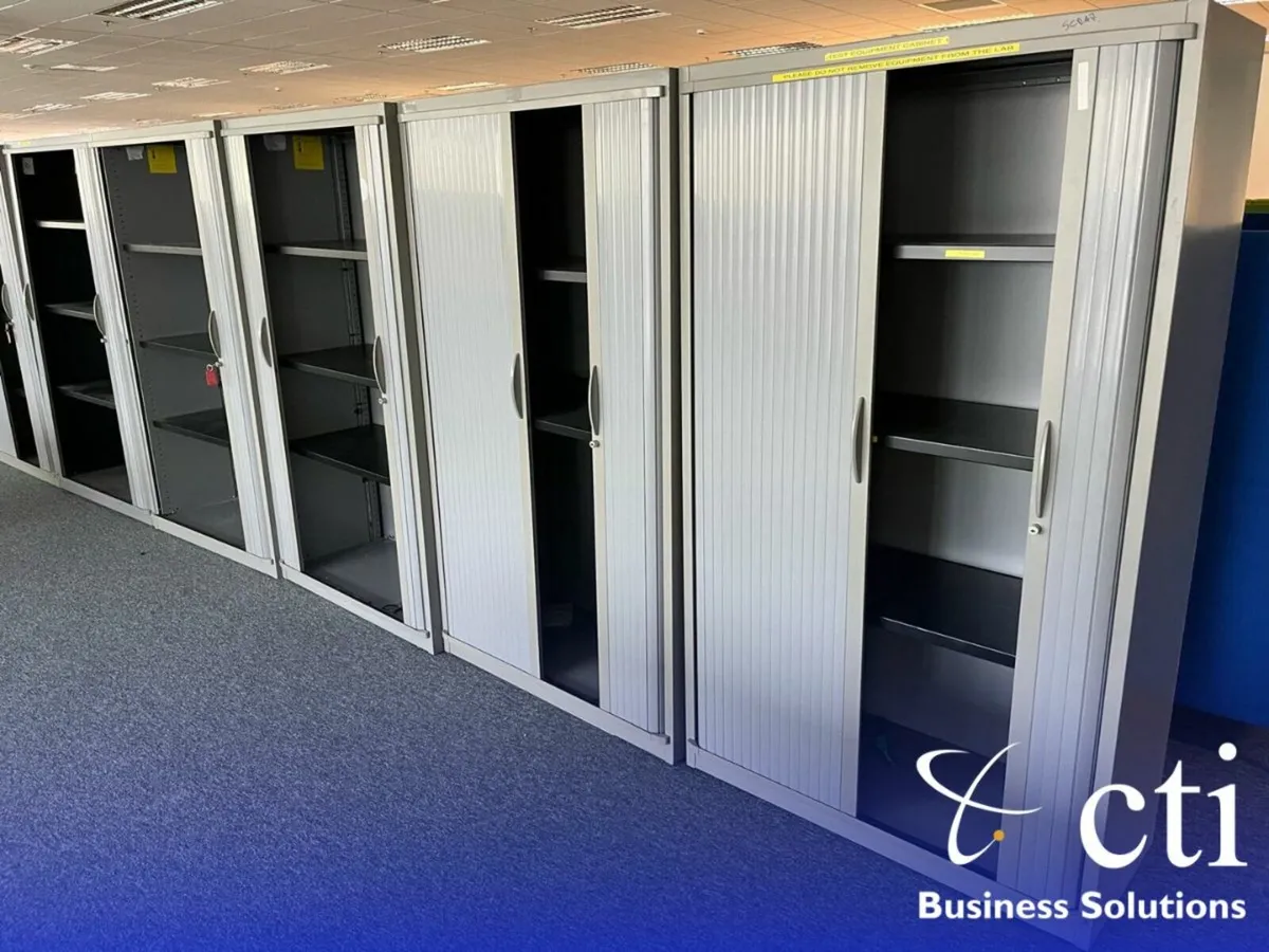 80 X Tall Tambour Units - Shelved & With Keys