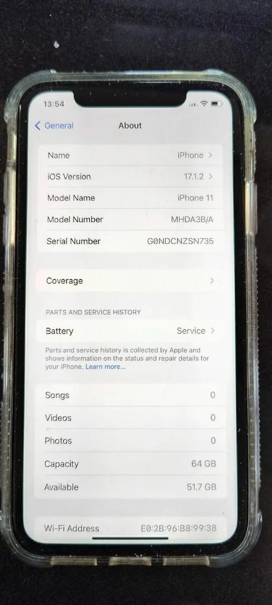 iPhone 11 64gb with Hello Kitty Rainbow case.