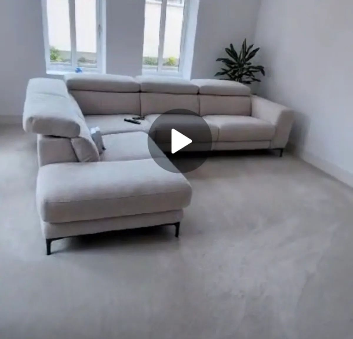 Bespoke  L-shaped Sofa with 2 Auto Recliners