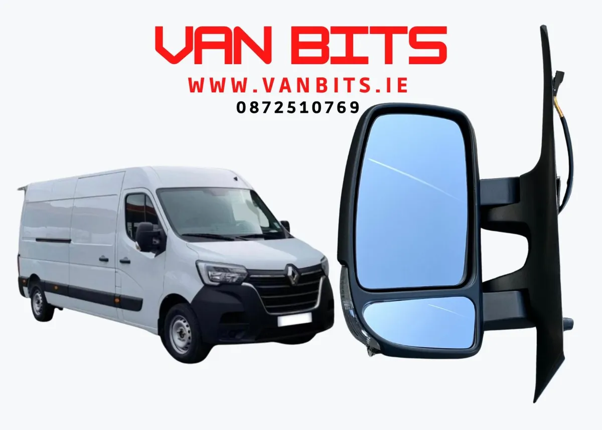 Complete Left Hand Wing Mirror - Renault Master - Image 1