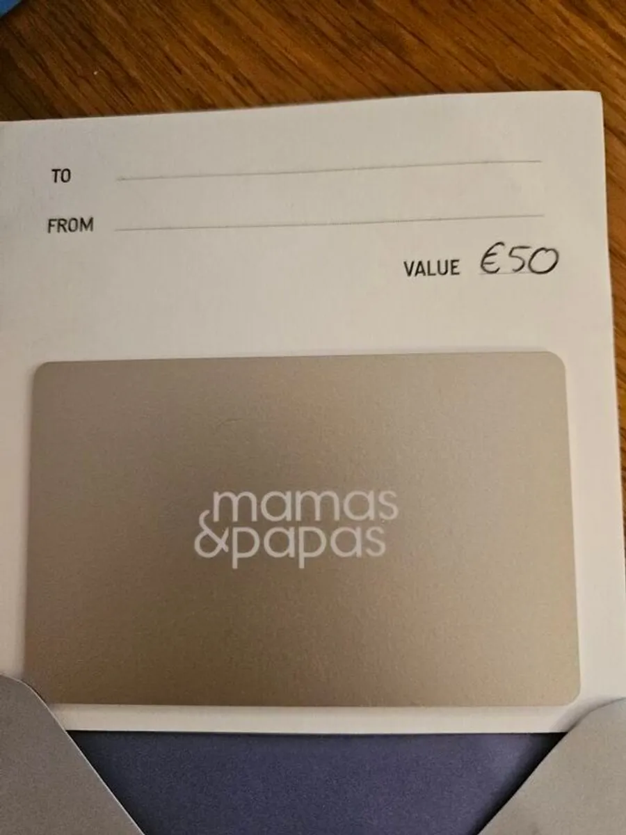 E50 mamas and papas gift card