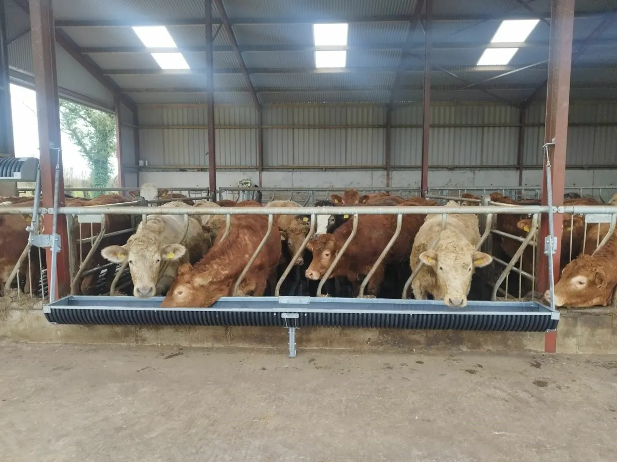 Fold up feed troughs