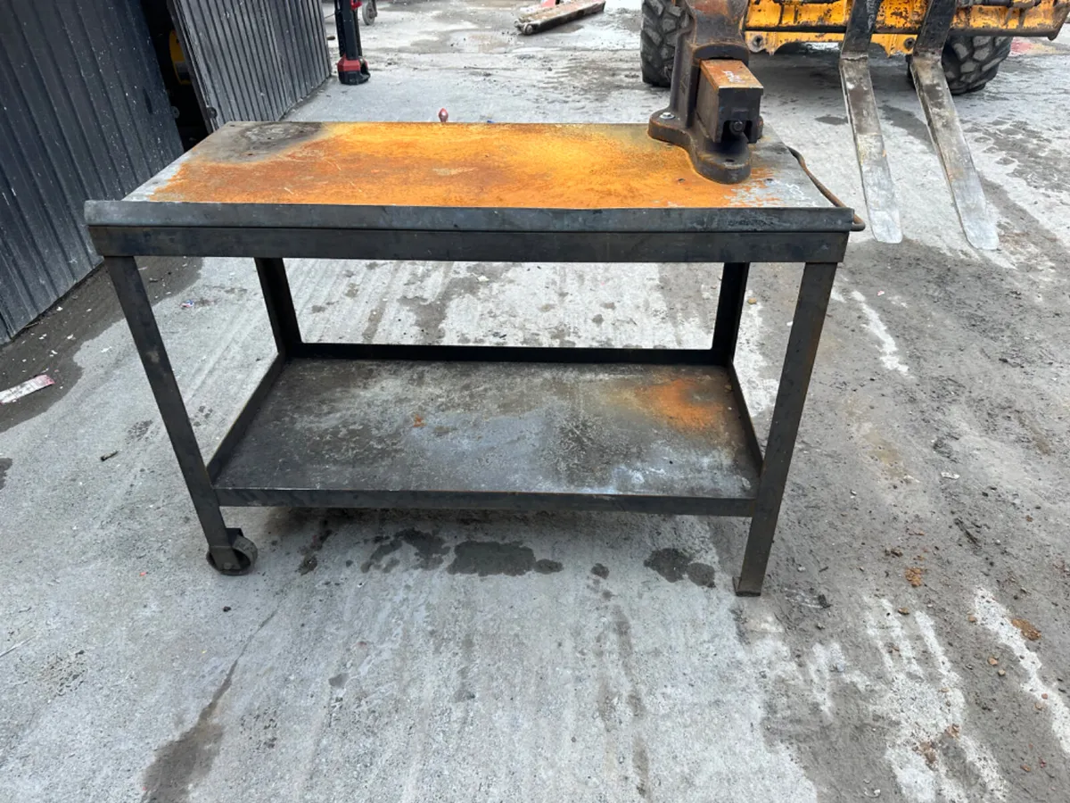 Steel Work Bench with Irwin Vice - Image 3