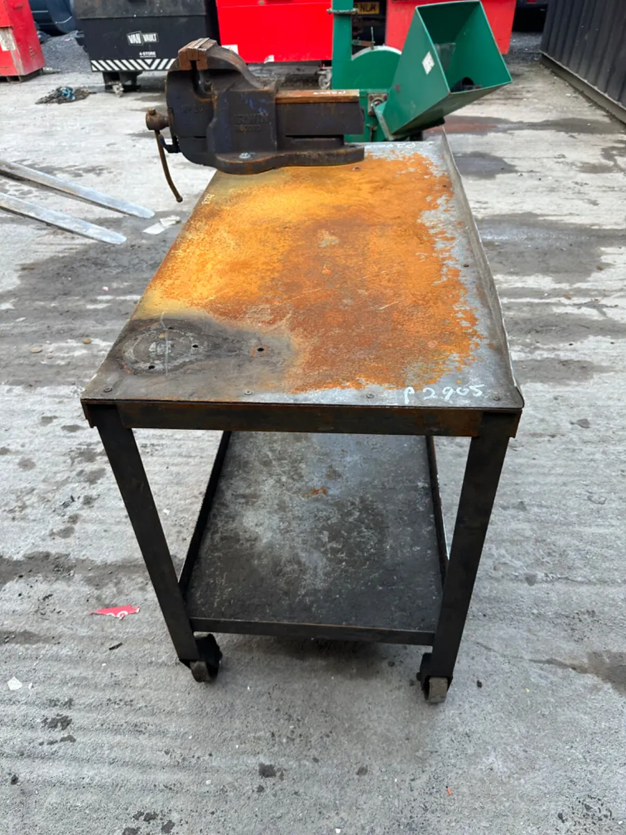 Steel Work Bench with Irwin Vice - Image 4