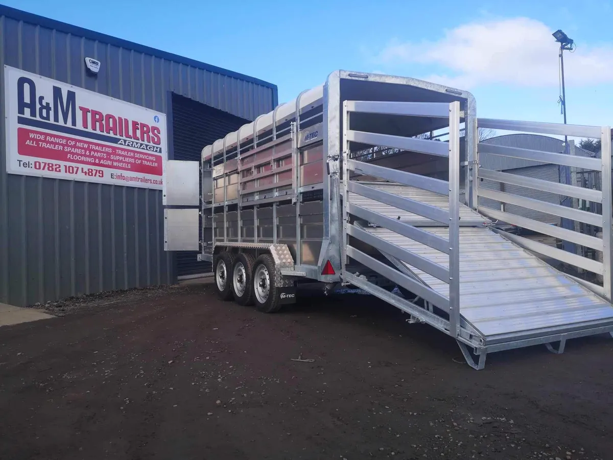 M-Tec cattle trailer with sheep decks - Image 1