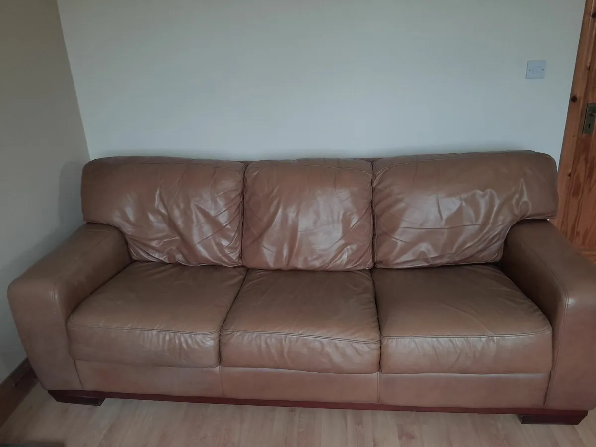 Leather sofa for sale in Co. Galway for 200 on DoneDeal