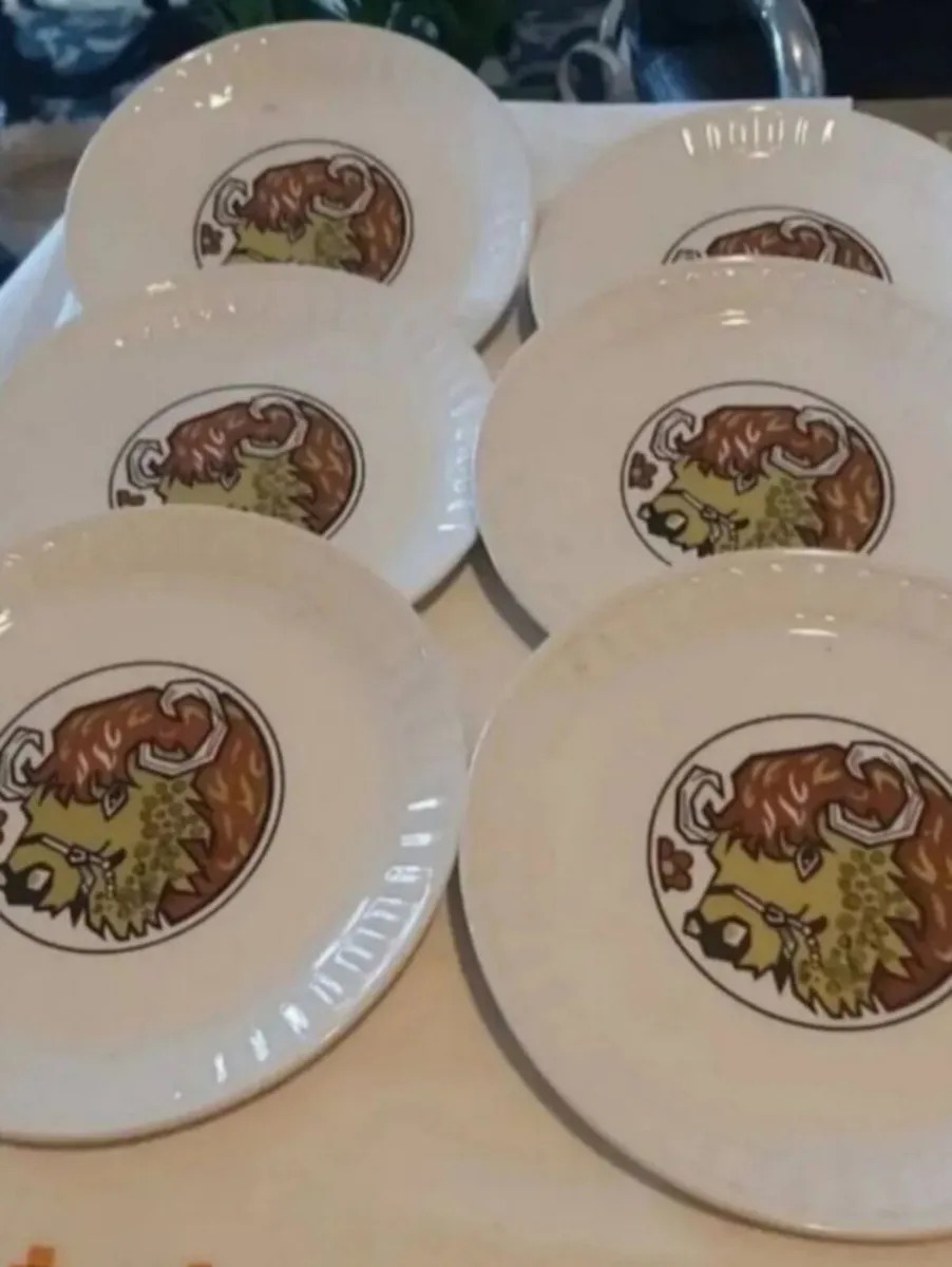 Rare Staffordshire Beefeater plates