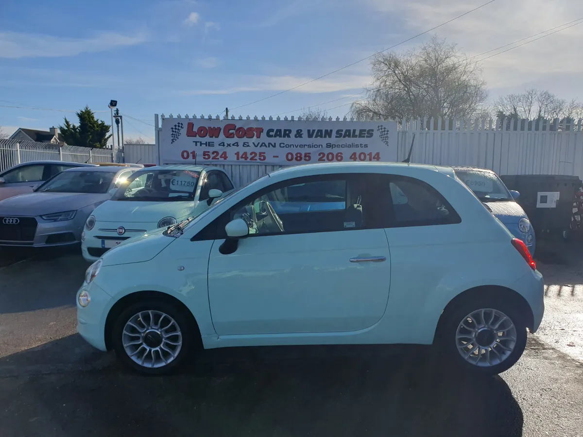 // 17 FIAT 500 // MINT GREEN // LOW MILES // - Image 1