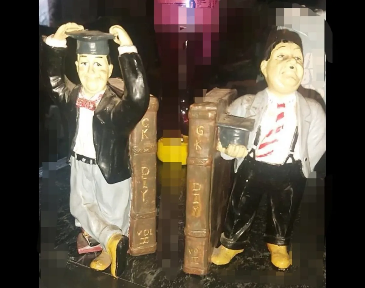 Laurel and Hardy bookends