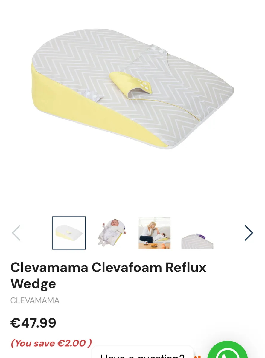 Clevamama reflux hot sale pillow