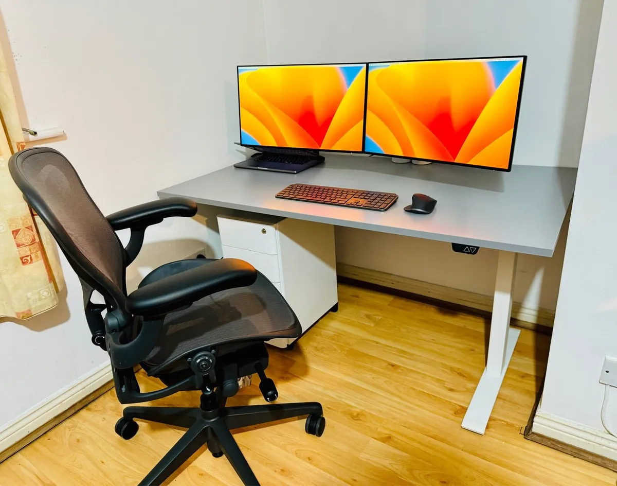 Dell Dual Monitor Setup with Arm - Image 1