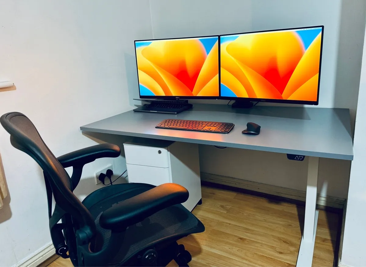 Dell Dual Monitor Setup with Arm - Image 1