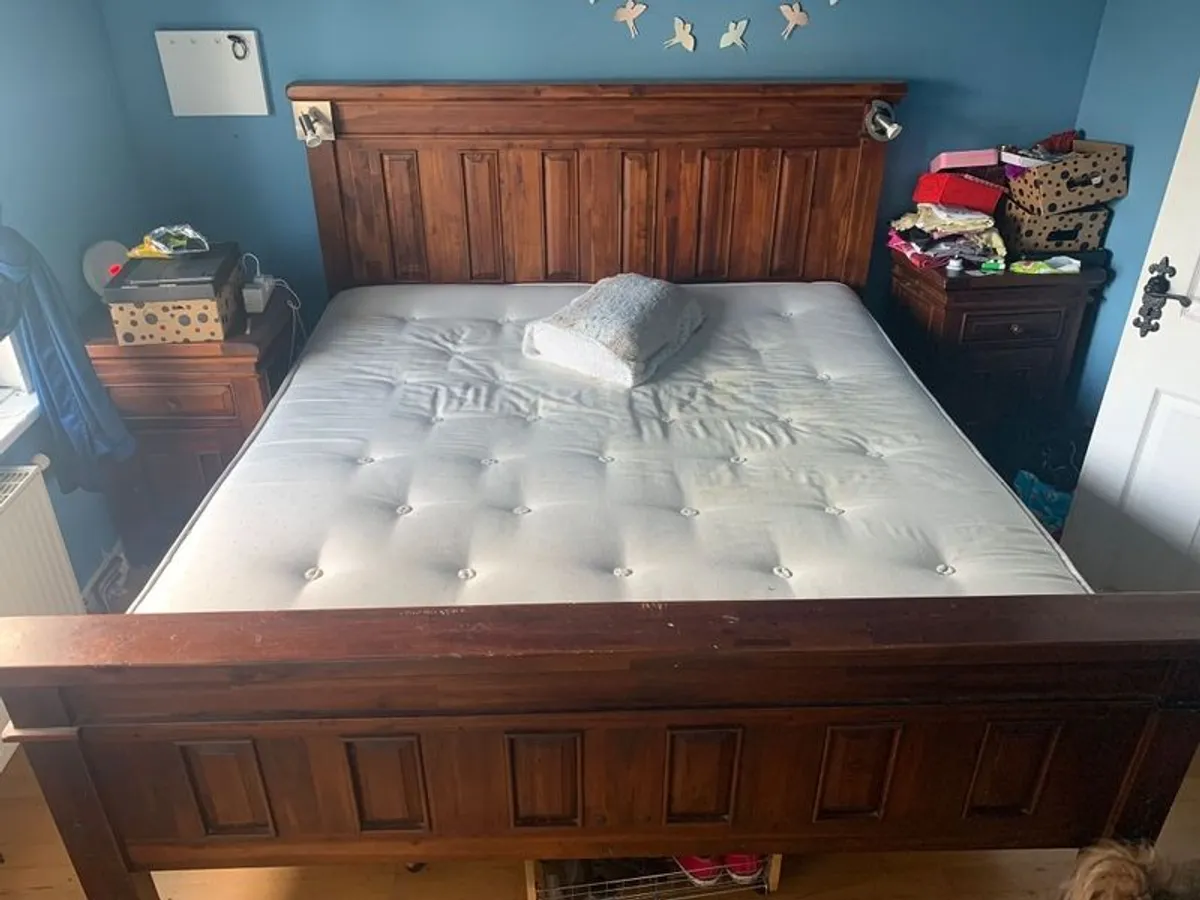 Solid Wooden Bed Frame