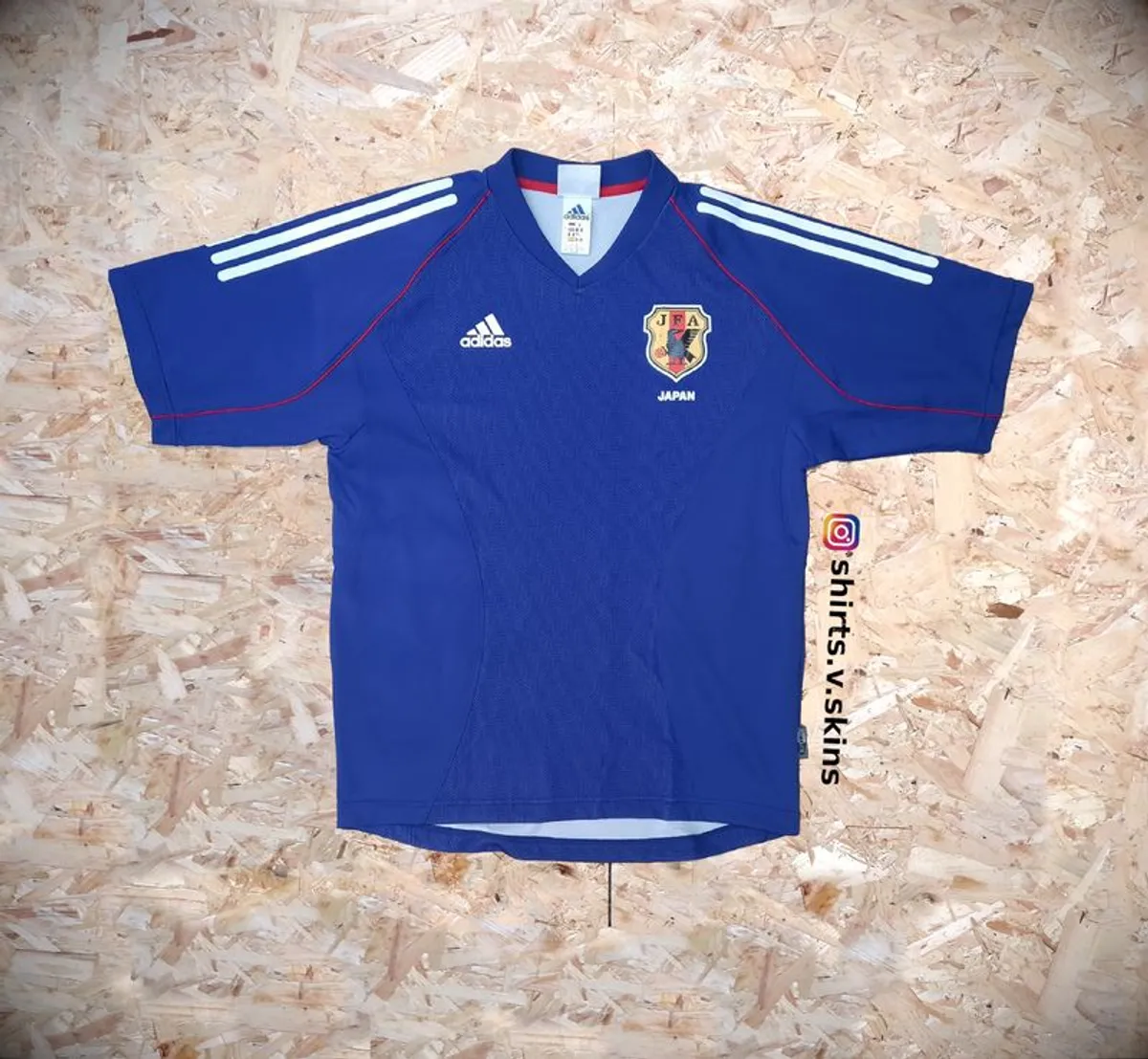 FREE POST Vintage Japan Jersey 2002 adidas shirt Soccer Football Vintage Retro Samurai Blue Nihon