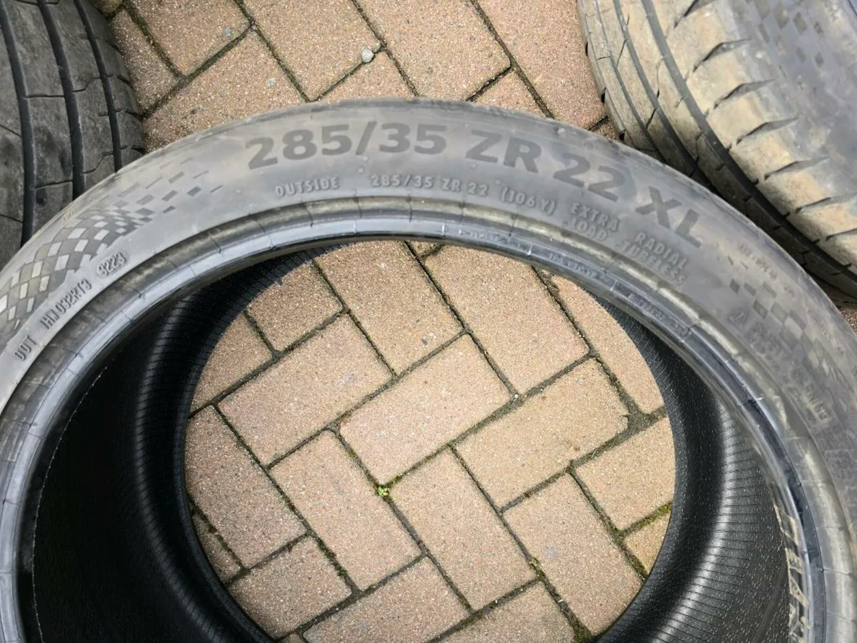 New pair of continental 7sport tyres  285/35/22