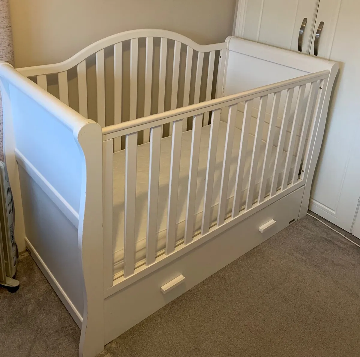 Oslo sleigh cot bed for sale in Co. Limerick for 150 on DoneDeal