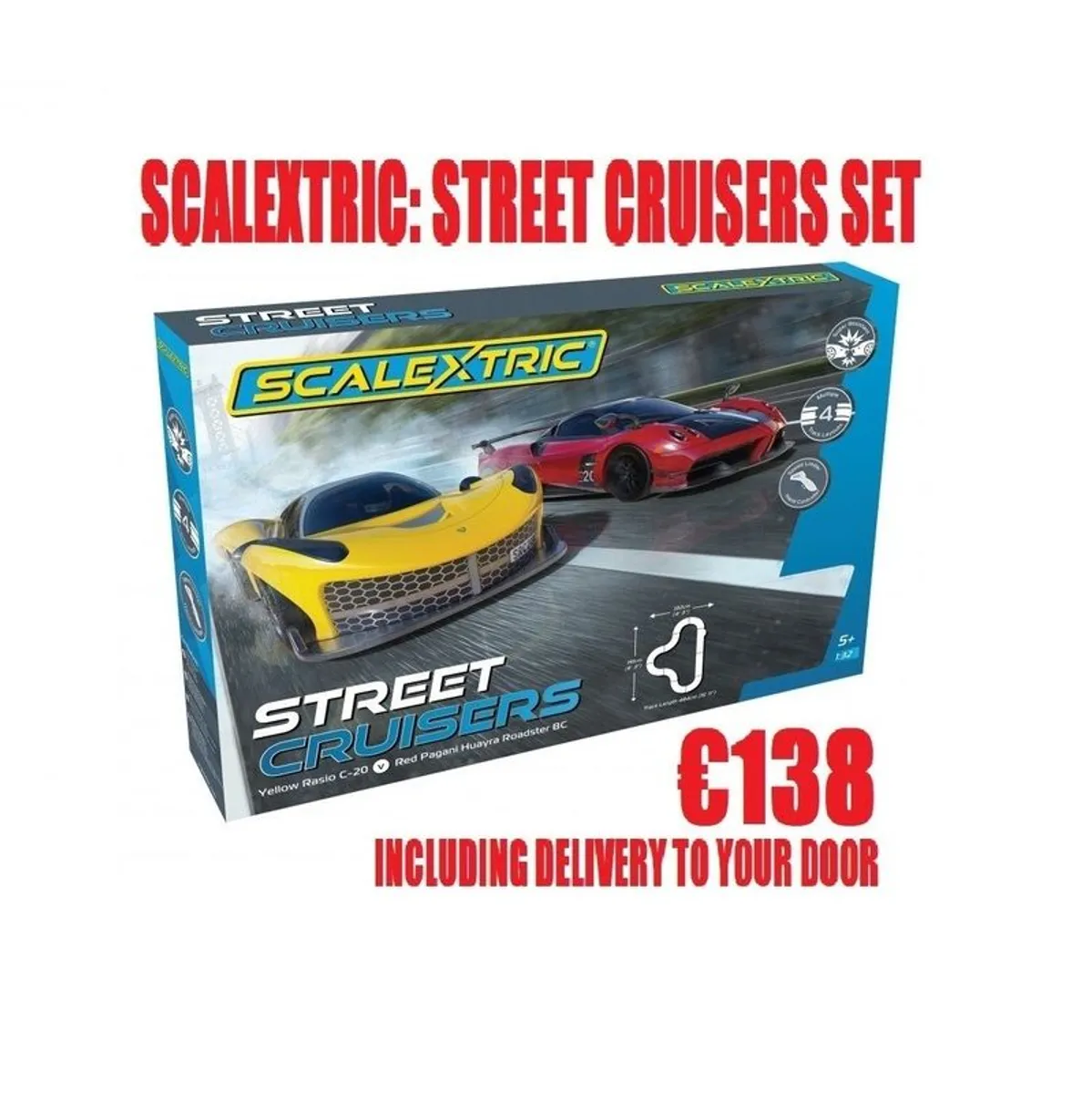 Scalextric New Street Cruisers Race Set. - Image 1