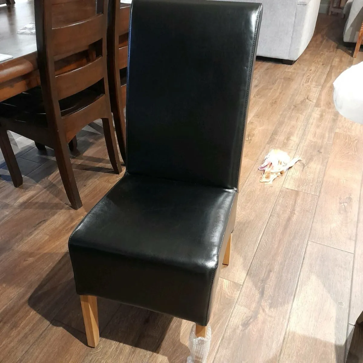 Pure leather deals dining chairs