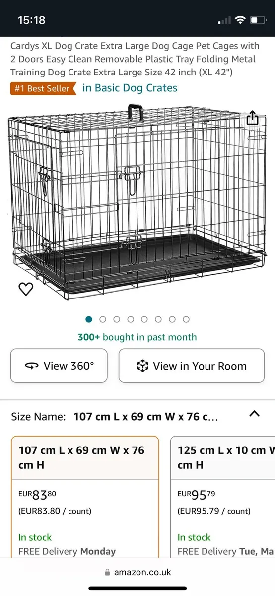 Metal dog crate outlet sizes