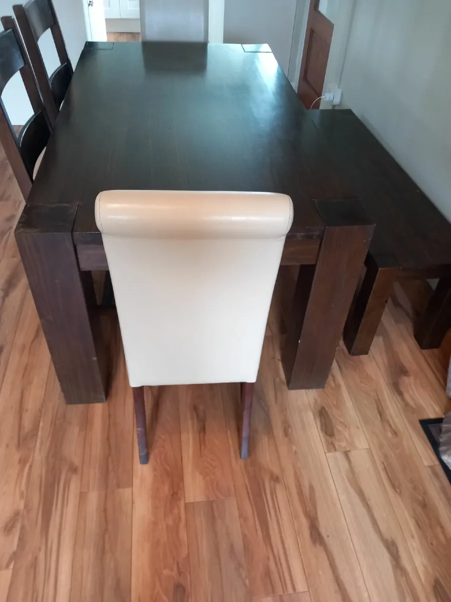 Dining room table, chairs and bench for sale in Co. Cork for €300 on
