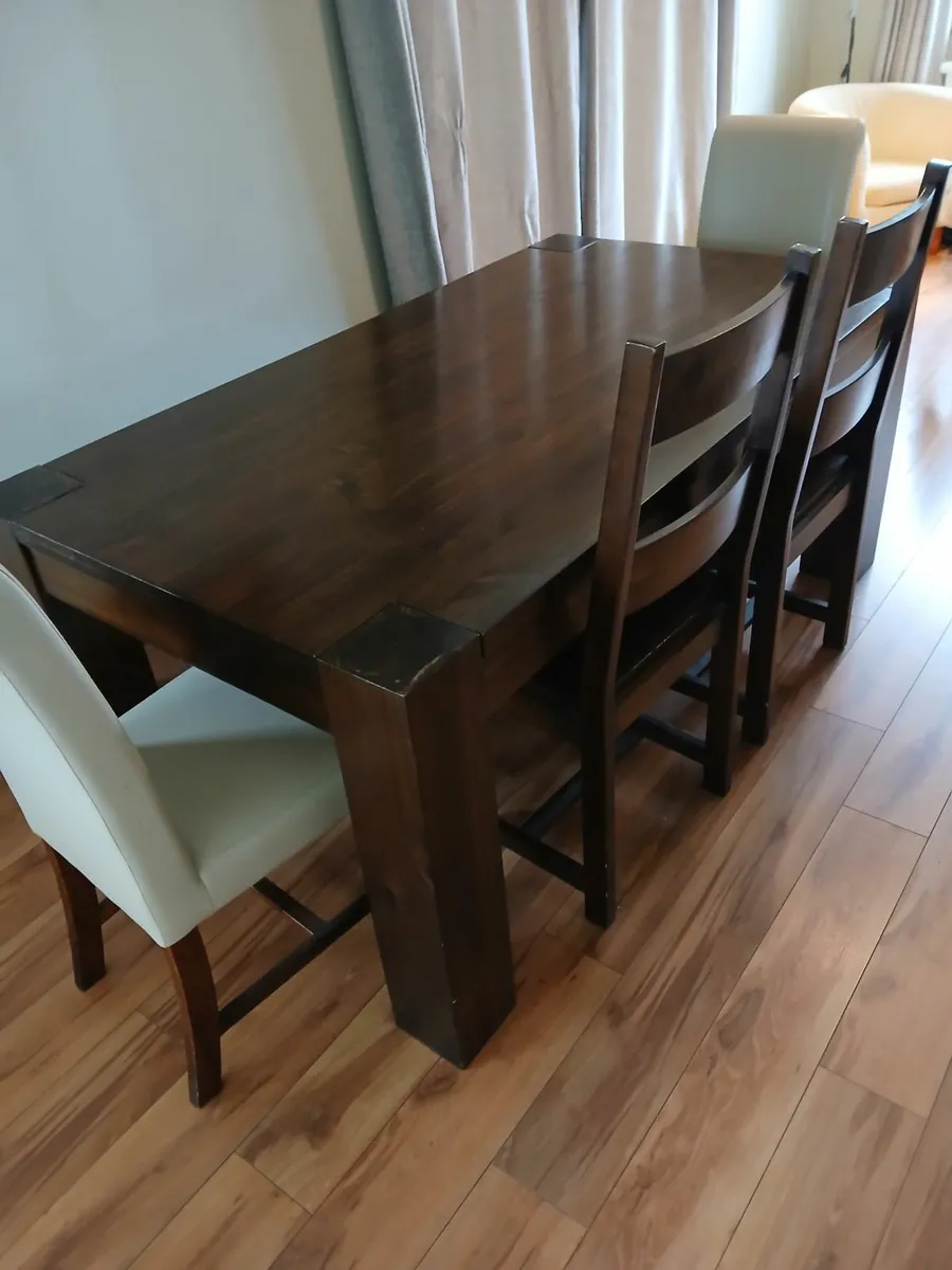 Dining room table, chairs and bench for sale in Co. Cork for €300 on