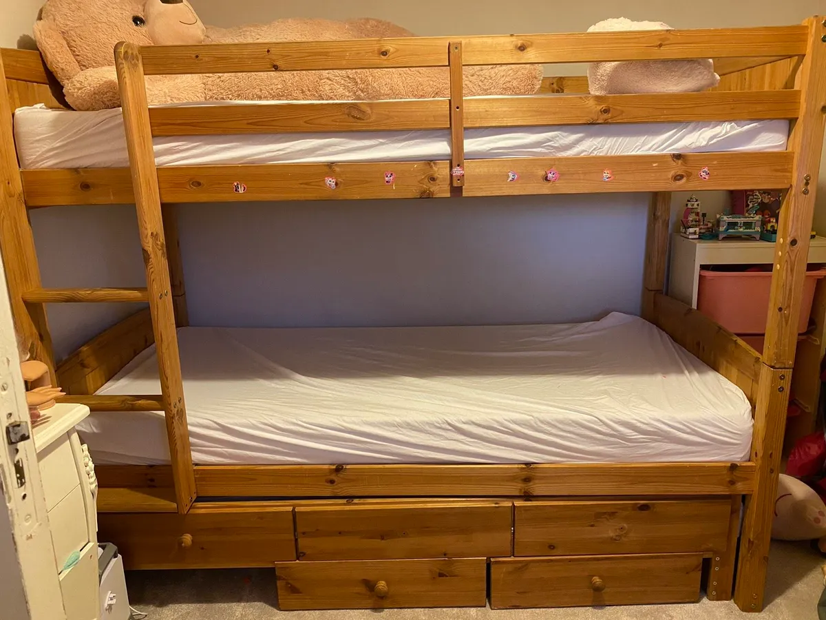 Triple Bunk beds (with pull out bed and draws) for sale in Co. Galway