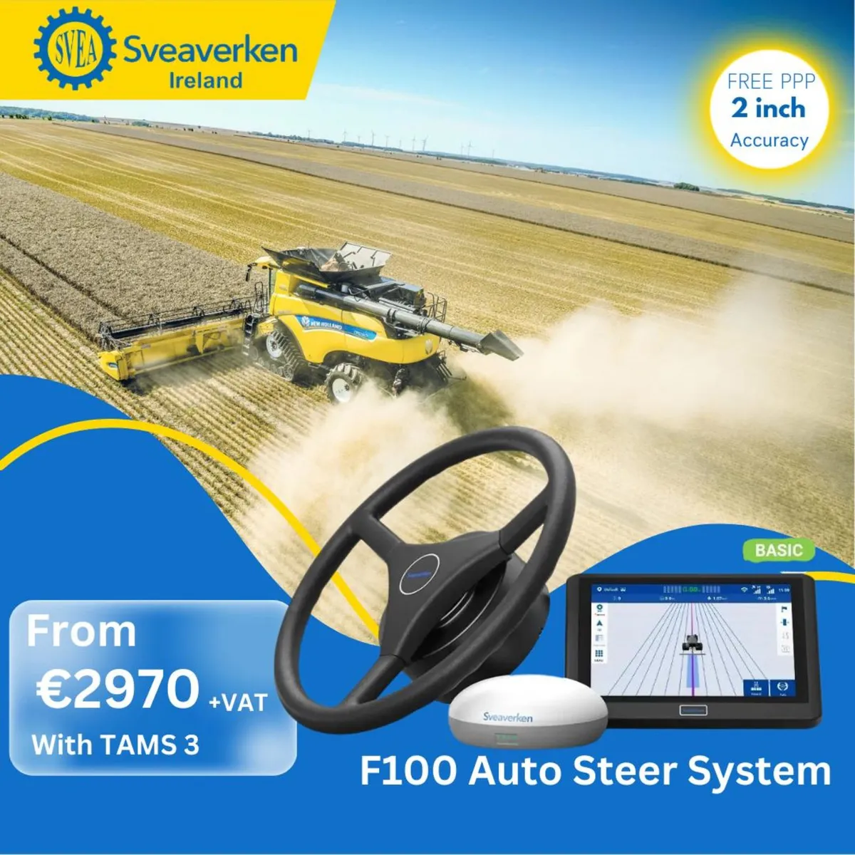 Sveaverken F100 Autosteer GPS