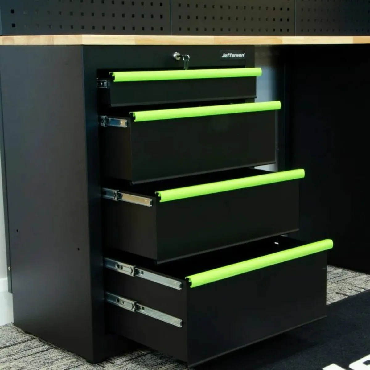 JEFFERSON MODULAR STORAGE SYSTEM COMBO C/W LED LIG - Image 2