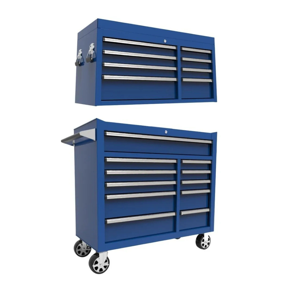 Pacini 41" Tool Chest Blue Bundle Top & Bottom - Image 1