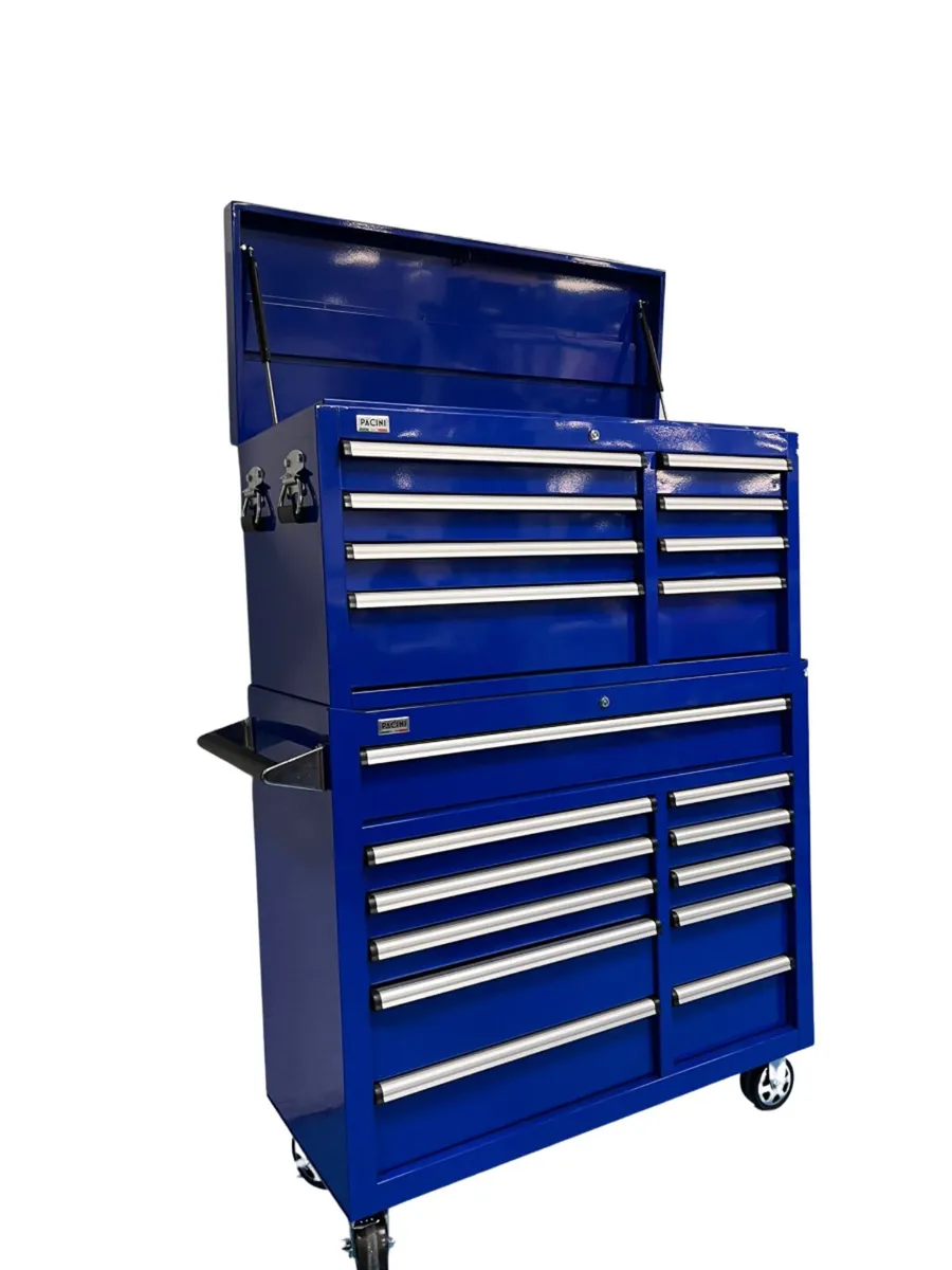 Pacini 41" Tool Chest Blue Bundle Top & Bottom - Image 3